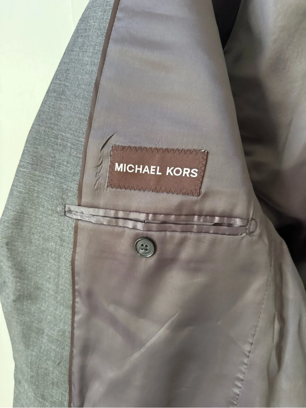 Michael Kors 100% Wool Vitale Barberis Canonico Blazer in Charcoal Gray